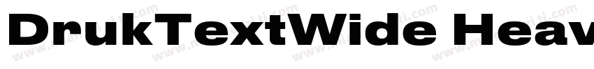 DrukTextWide Heavy字体转换